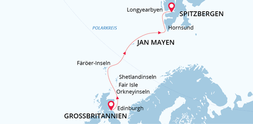 Schottland, Jan Mayen & Spitzbergen